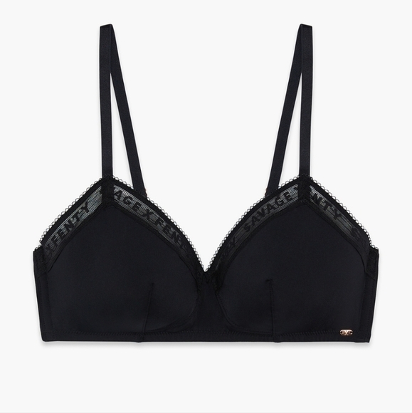NWT Savage X Fenty Xssence logo trim bralette & high waist cheeky panties - Picture 5 of 8